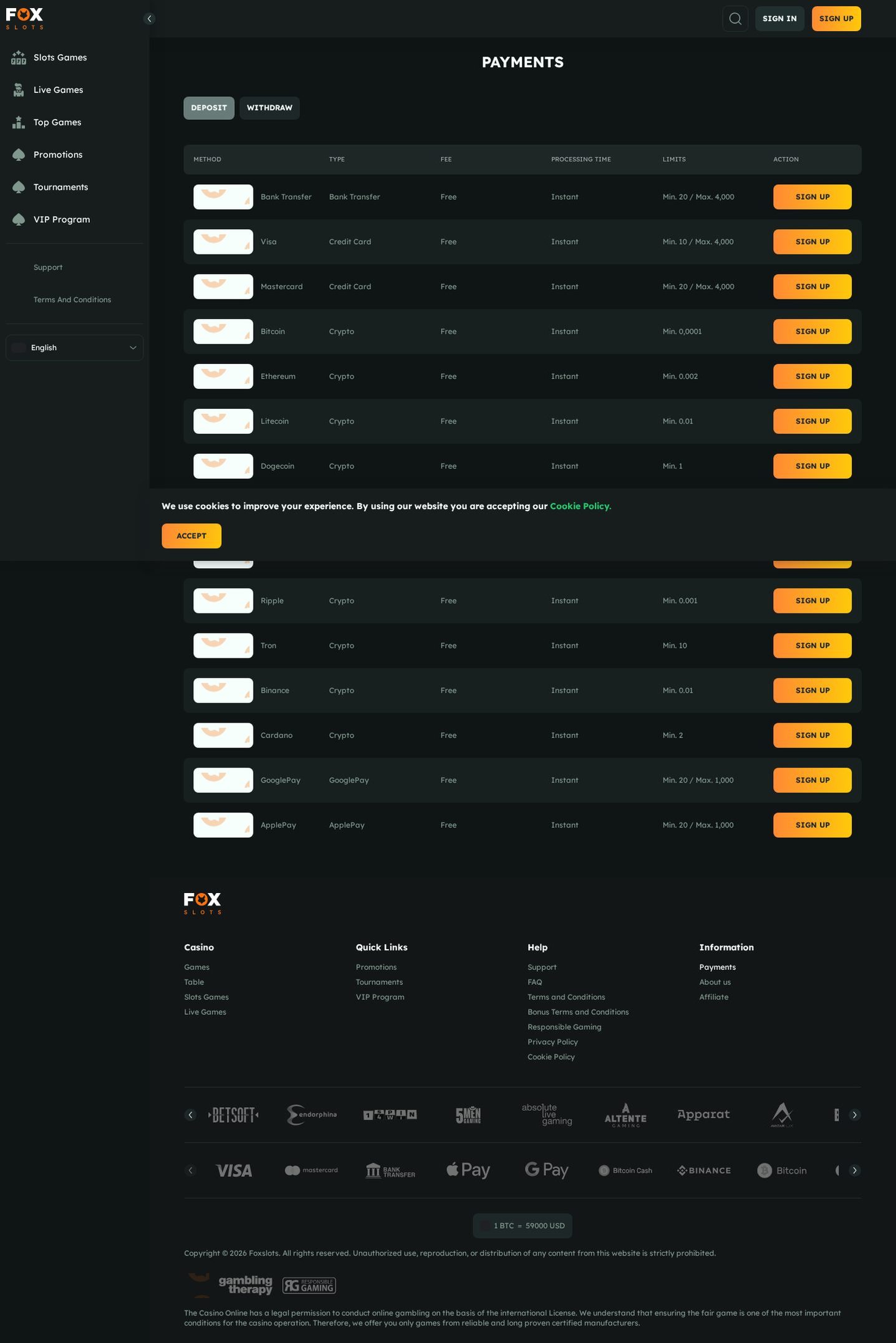 Payments